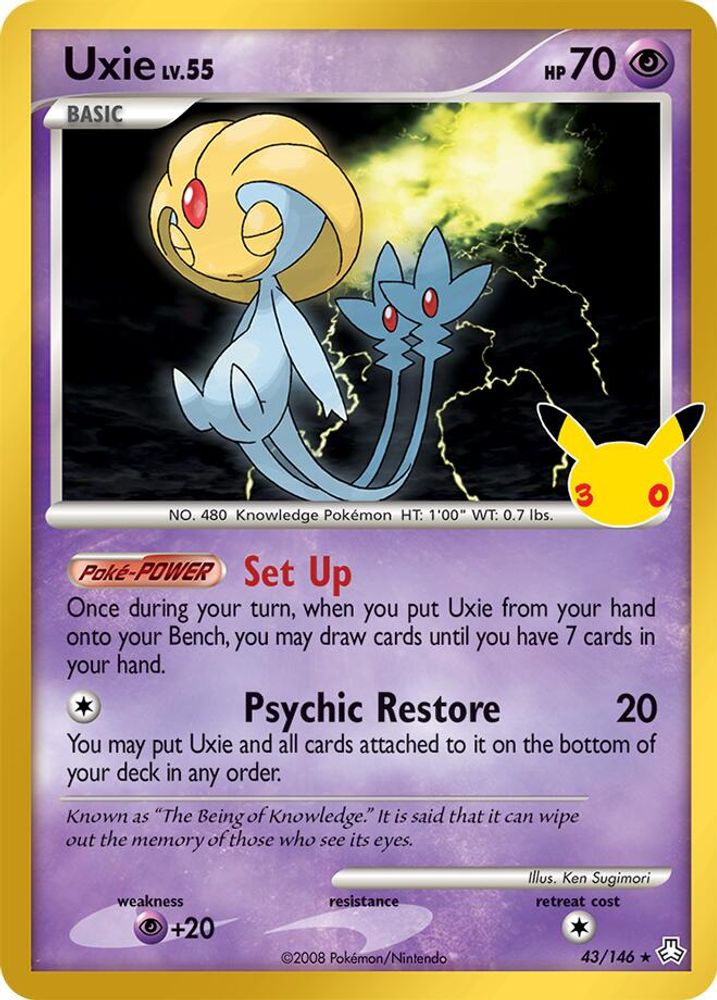Uxie 43/146 Classic Collection ME: 30th Celebration Classic Collection Holo NM/M