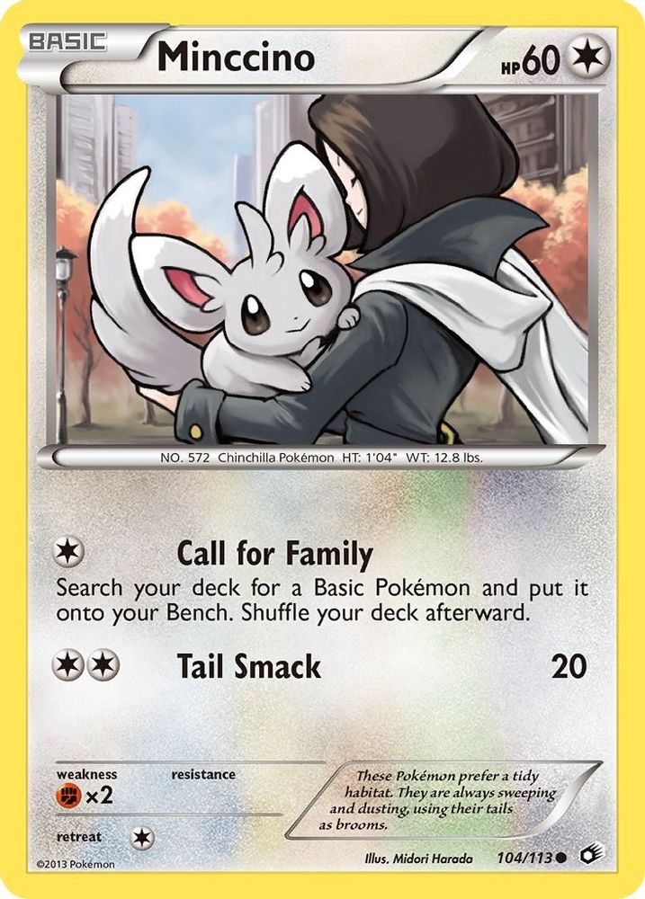 Minccino 104/113 Common Legendary Treasures NM/M