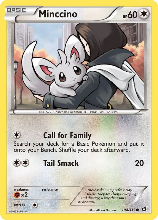 Minccino 104/113 Common Legendary Treasures NM/M