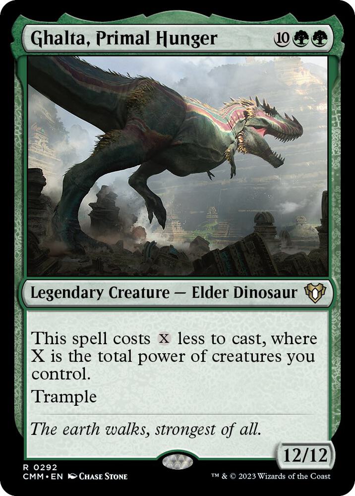 Ghalta, Primal Hunger 292 Rare Commander Masters NM/M