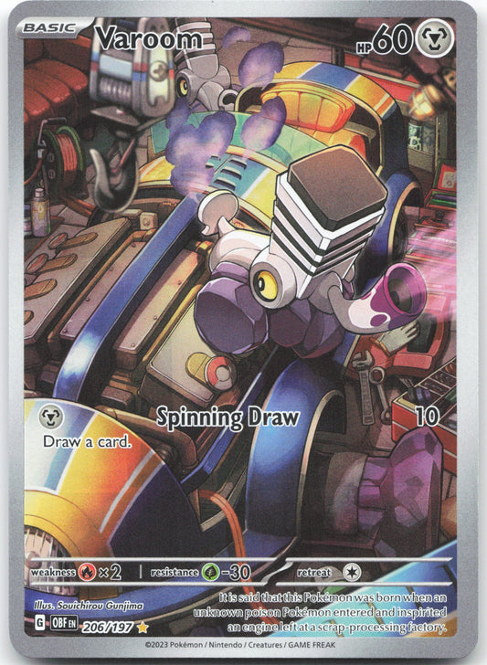 Varoom - Illustration Rare SV03: Obsidian Flames 206/197 NM