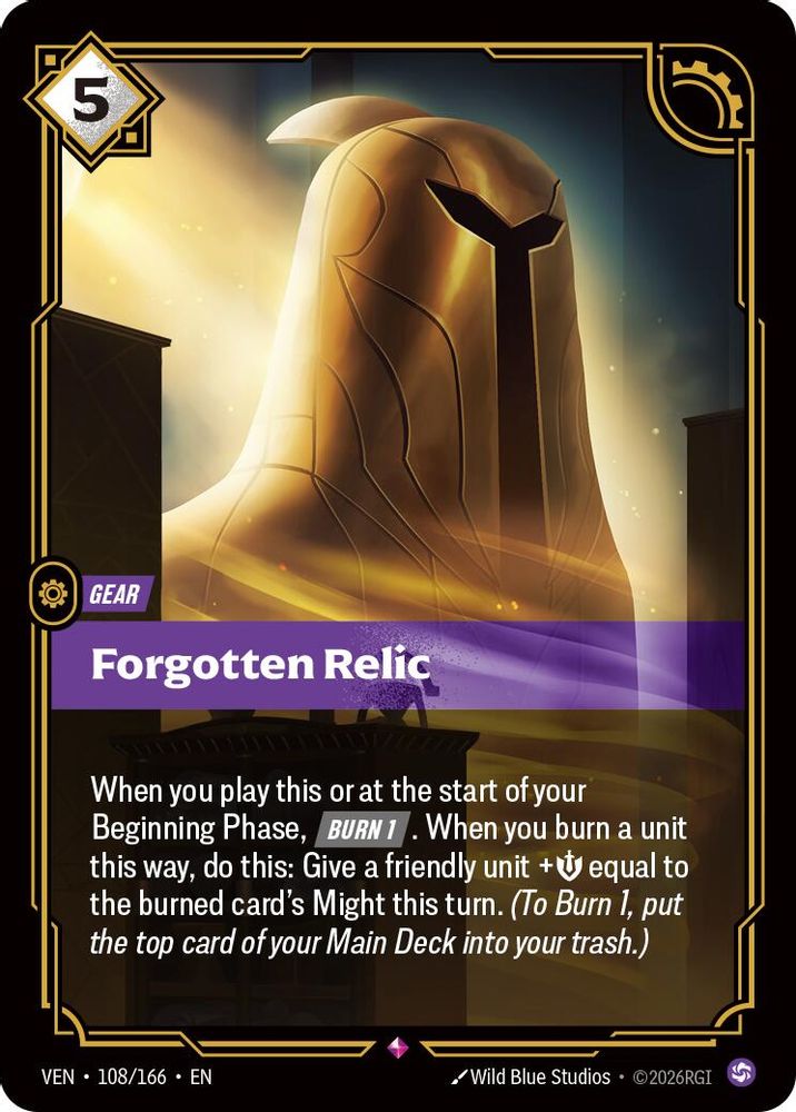 Forgotten Relic 108/166 Rare Vendetta NM/M