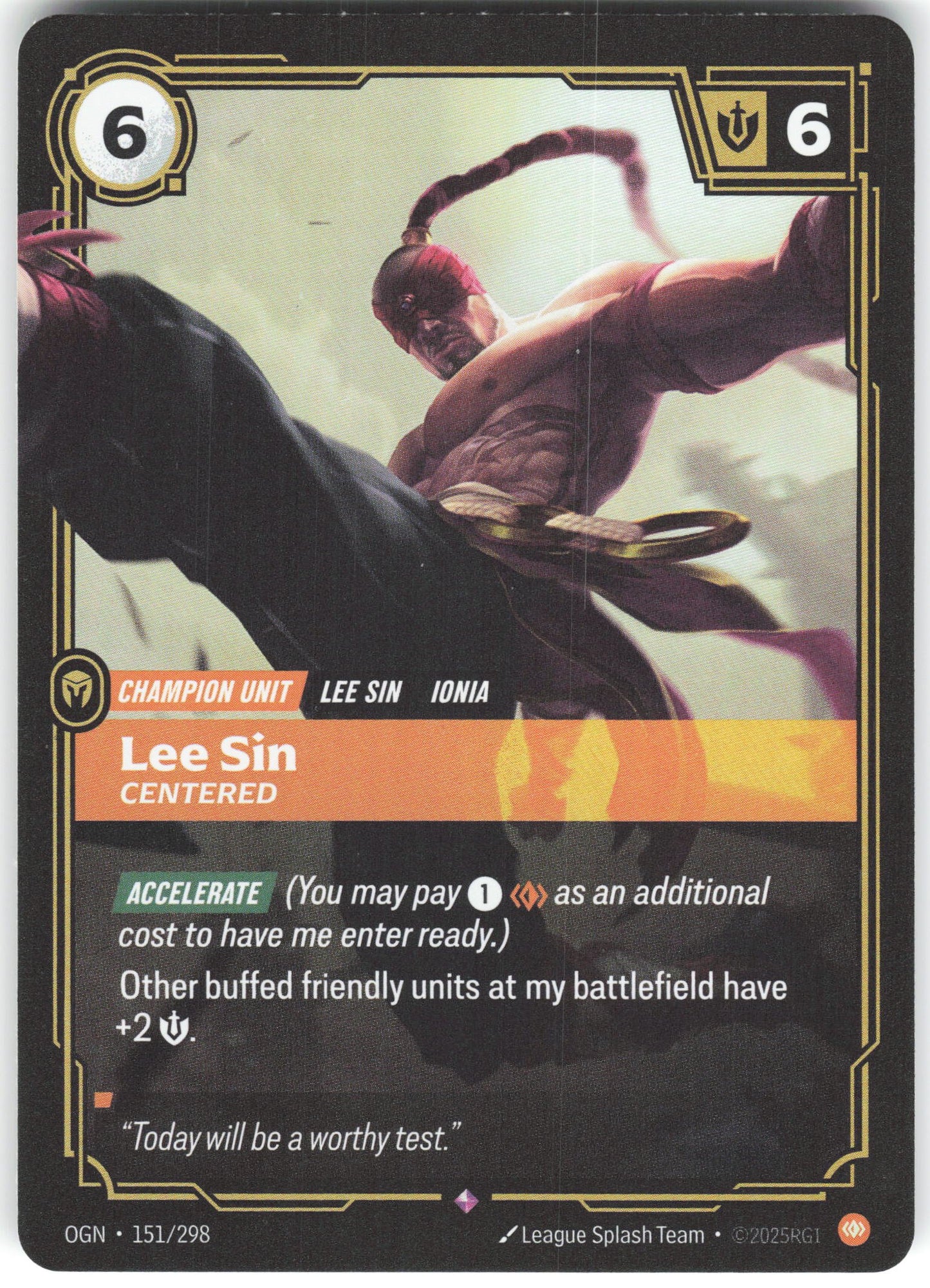 Lee Sin - Centered Rare Origins 151/298 NM