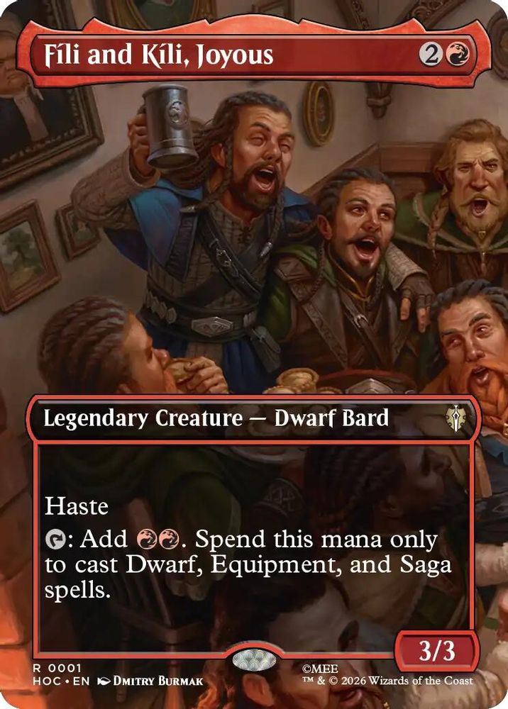 Fili and Kili, Joyous (Borderless) 1 Rare Foil The Hobbit: Eternal-Legal NM/M