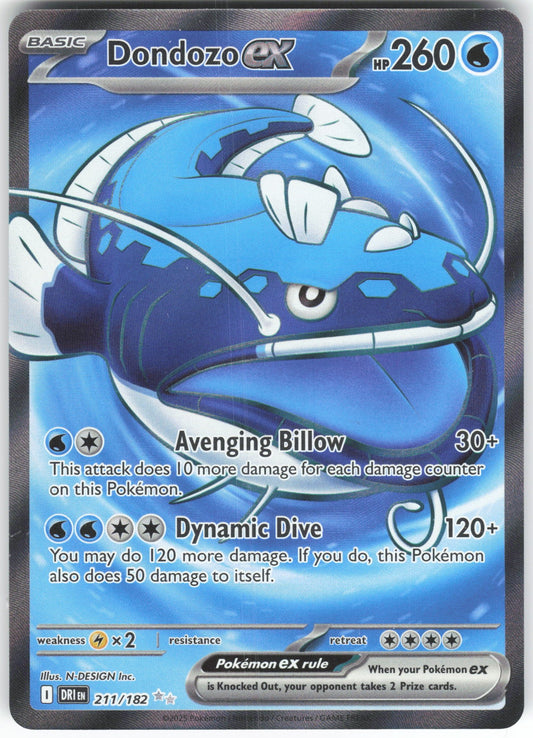 Dondozo ex - Ultra Rare SV10: Destined Rivals 211/182 NM