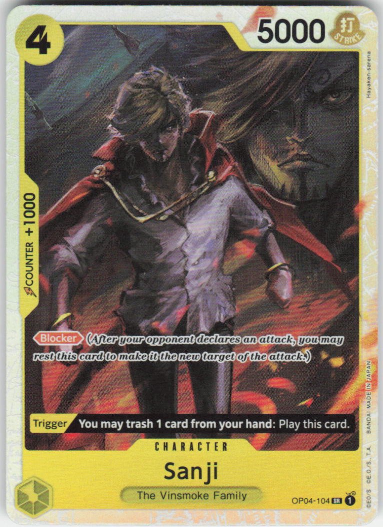 Sanji (Reprint) SR Premium Booster -The Best- OP04-104 NM