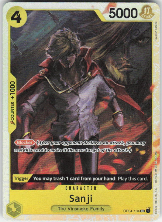 Sanji (Reprint) SR Premium Booster -The Best- OP04-104 NM