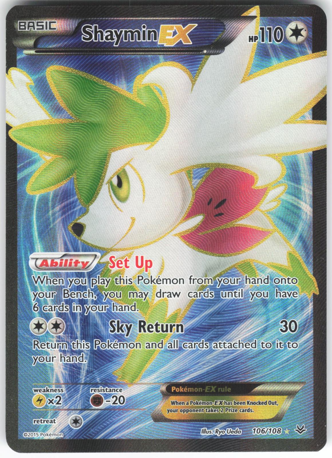 Shaymin EX 106/108 Ultra Rare Roaring Skies LP