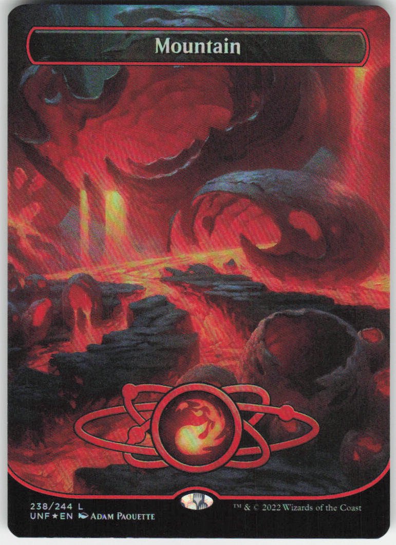 Mountain () (Borderless Foil) L Unfinity 238 NM