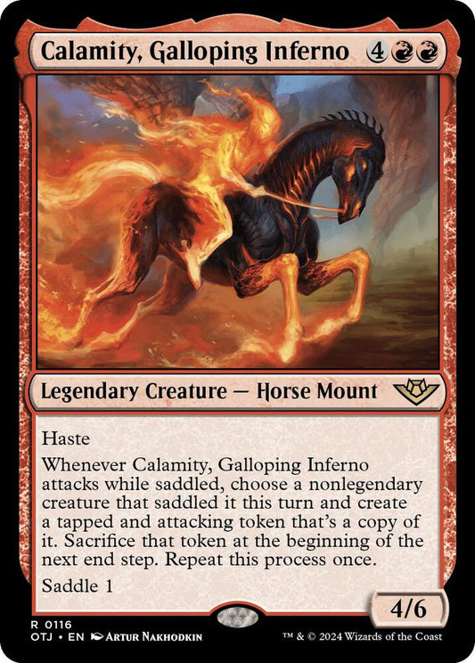 Calamity, Galloping Inferno 116 Rare Outlaws of Thunder Junction NM/M