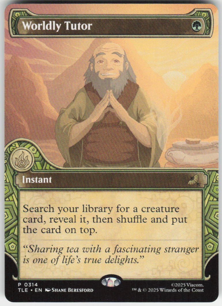 Worldly Tutor (Showcase) P Avatar: The Last Airbender: Eternal-Legal 314 NM