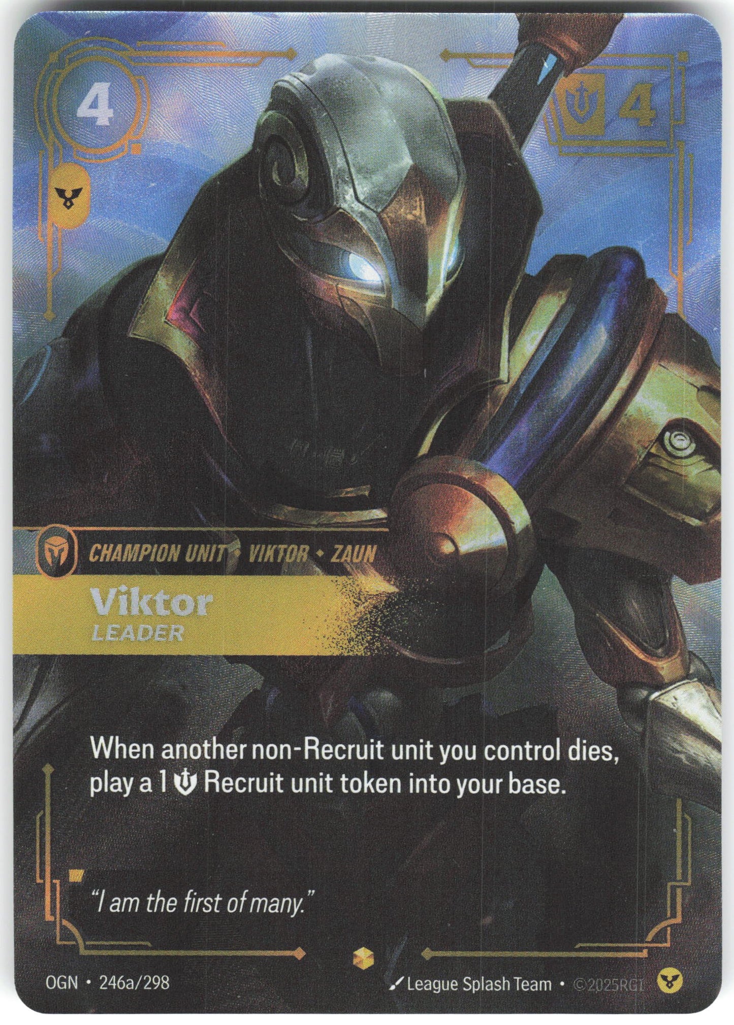 Viktor - Leader (Alternate Art) Showcase Origins 246a/298 NM