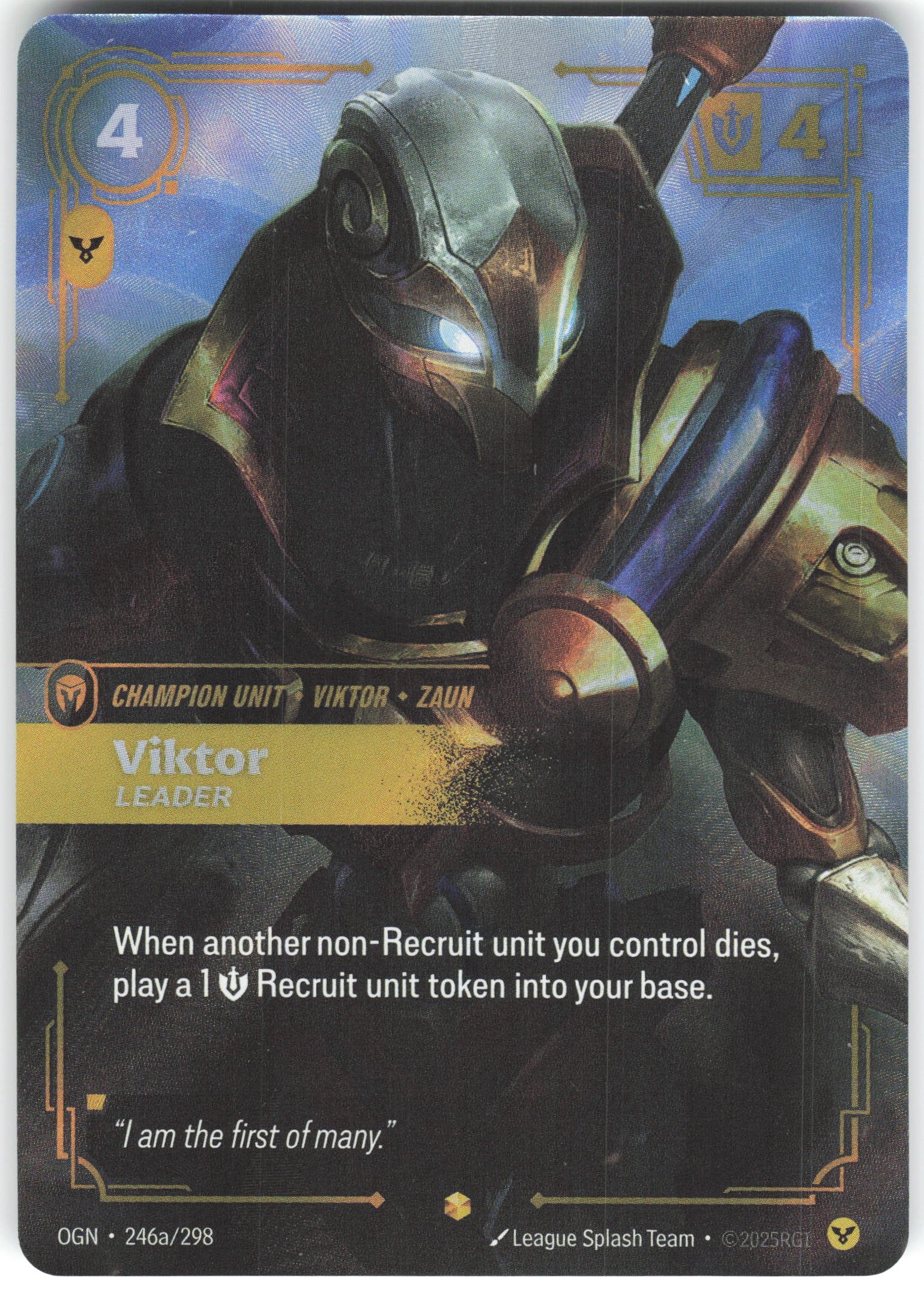 Viktor - Leader (Alternate Art) Showcase Origins 246a/298 NM