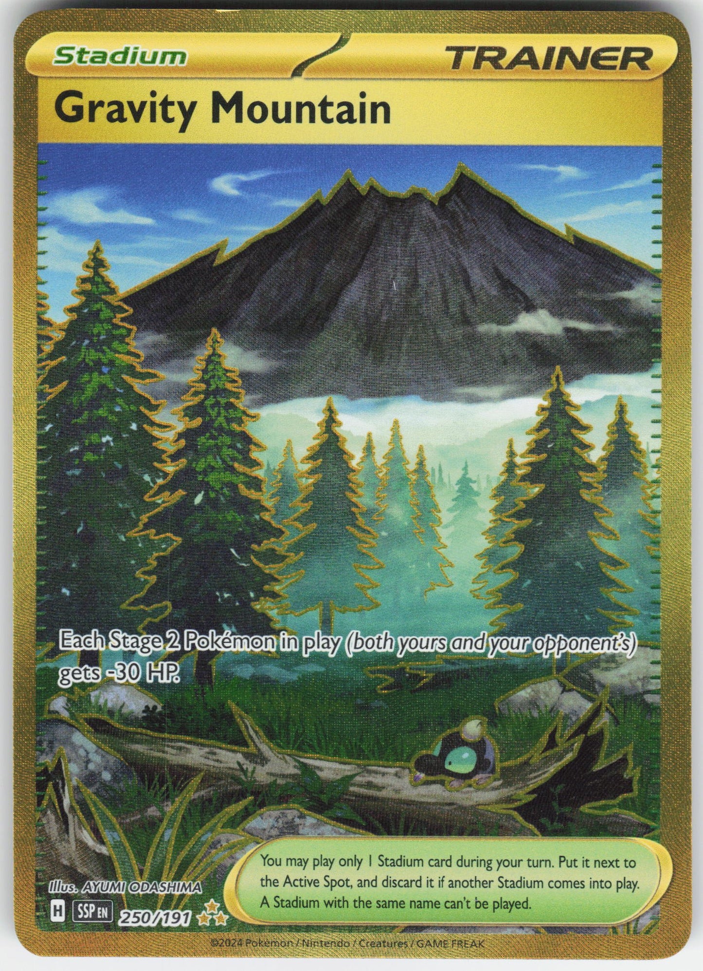 Gravity Mountain Hyper Rare SV08: Surging Sparks 250/191 NM