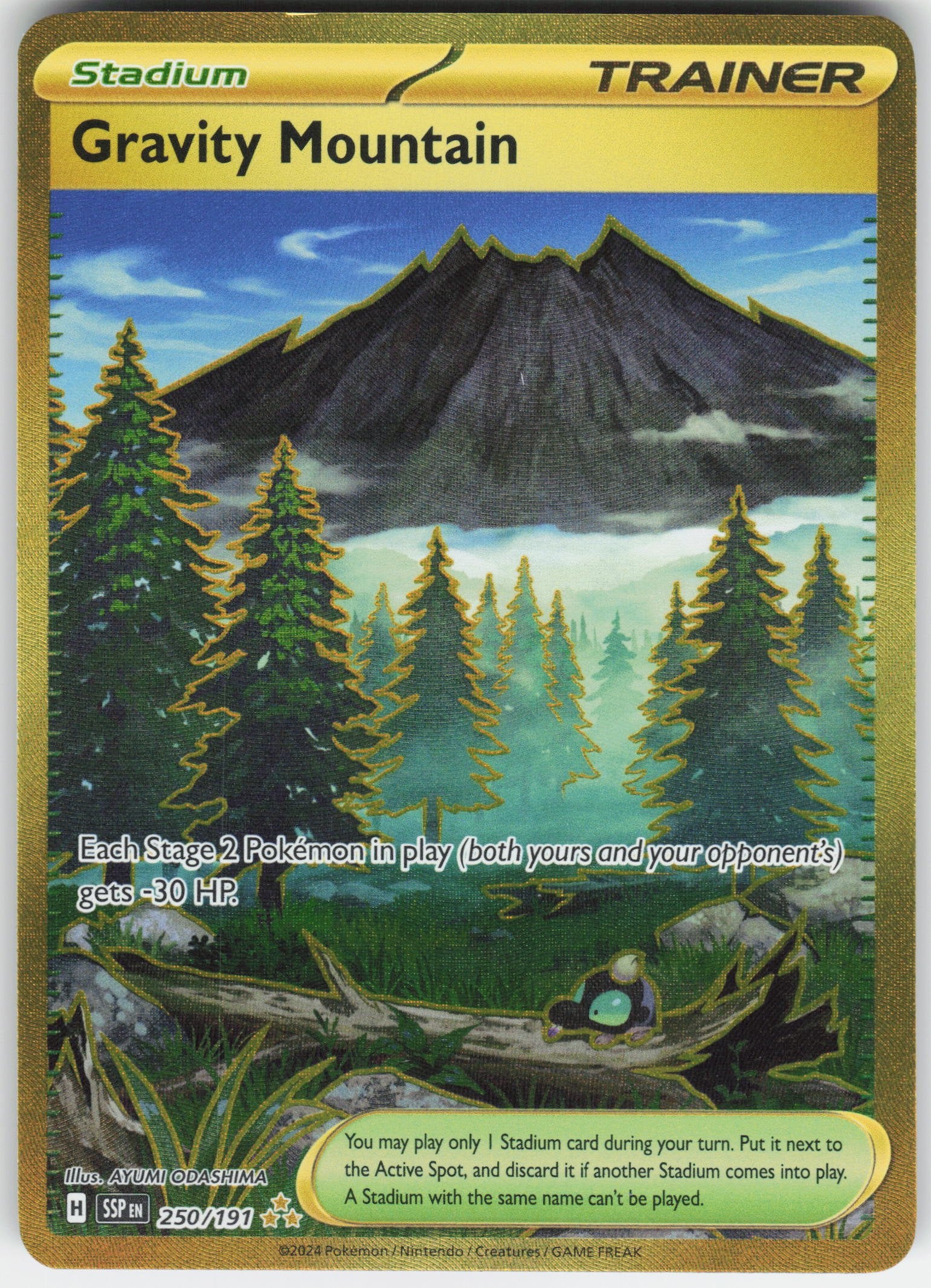 Gravity Mountain Hyper Rare SV08: Surging Sparks 250/191 NM