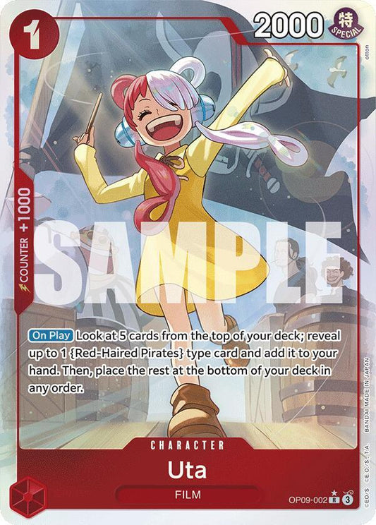 Uta (Parallel) OP09-002 Rare Emperors in the New World NM/M