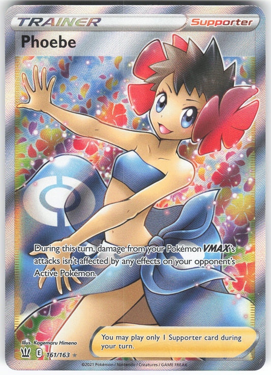Phoebe (Full Art) Ultra Rare SWSH05: Battle Styles 161/163 NM