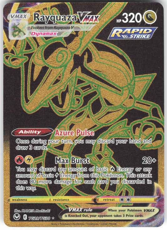 Rayquaza VMAX TG29/TG30 Secret Rare Silver Tempest Trainer Gallery NM/M