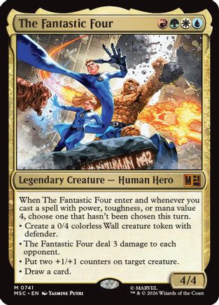 The Fantastic Four 741 Foil Mythic Commander: Marvel Super Heroes NM/M