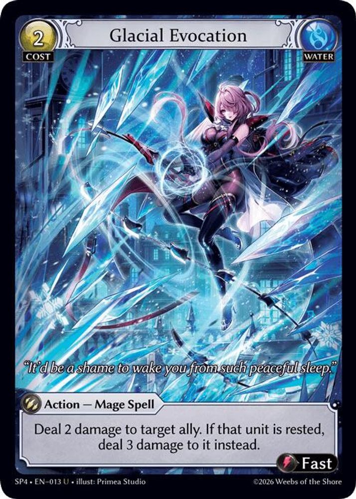 Glacial Evocation 013 Uncommon Foil Supporter Pack 4 NM/M