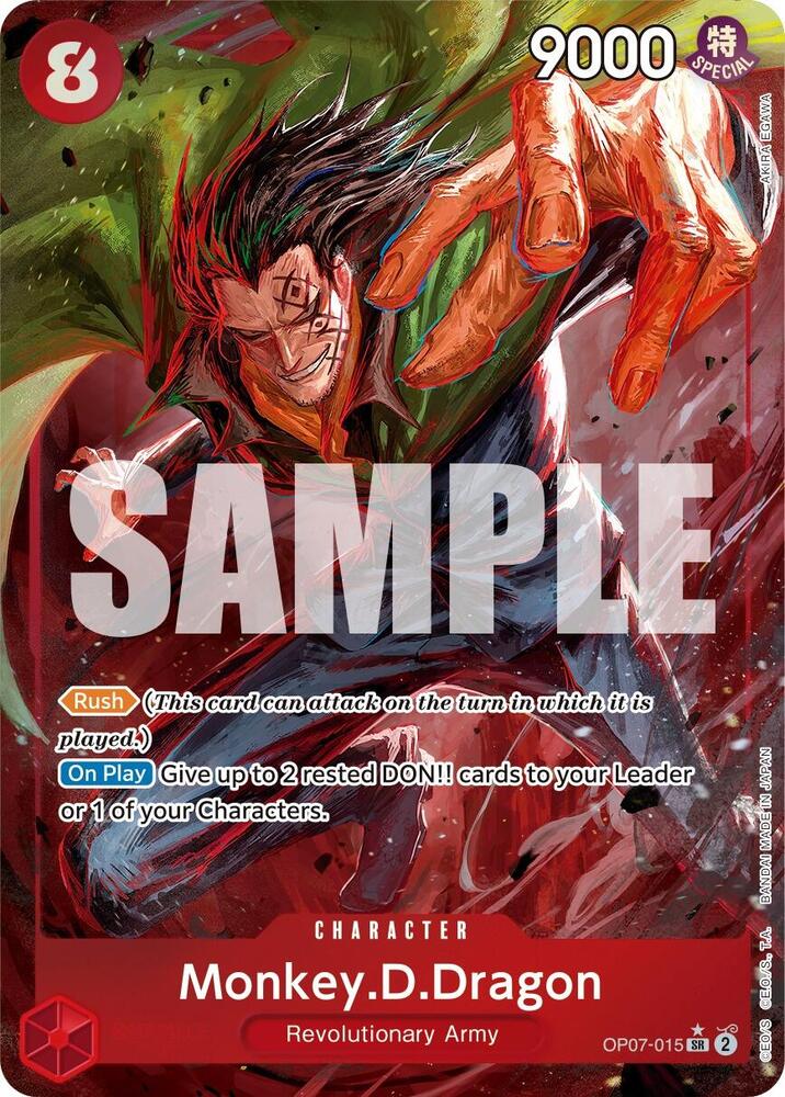 Monkey.D.Dragon (015) (Parallel) OP07-015 500 Years in the Future NM/M