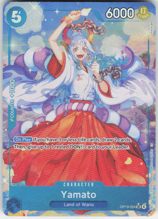 Yamato (Alternate Art) SR Carrying On His Will OP13-054 NM