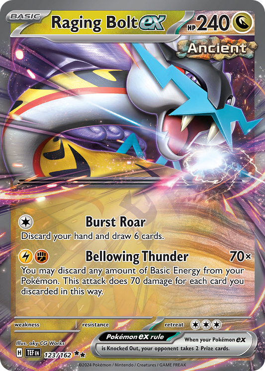 Raging Bolt ex 123/162 Double Rare Temporal Forces NM/M