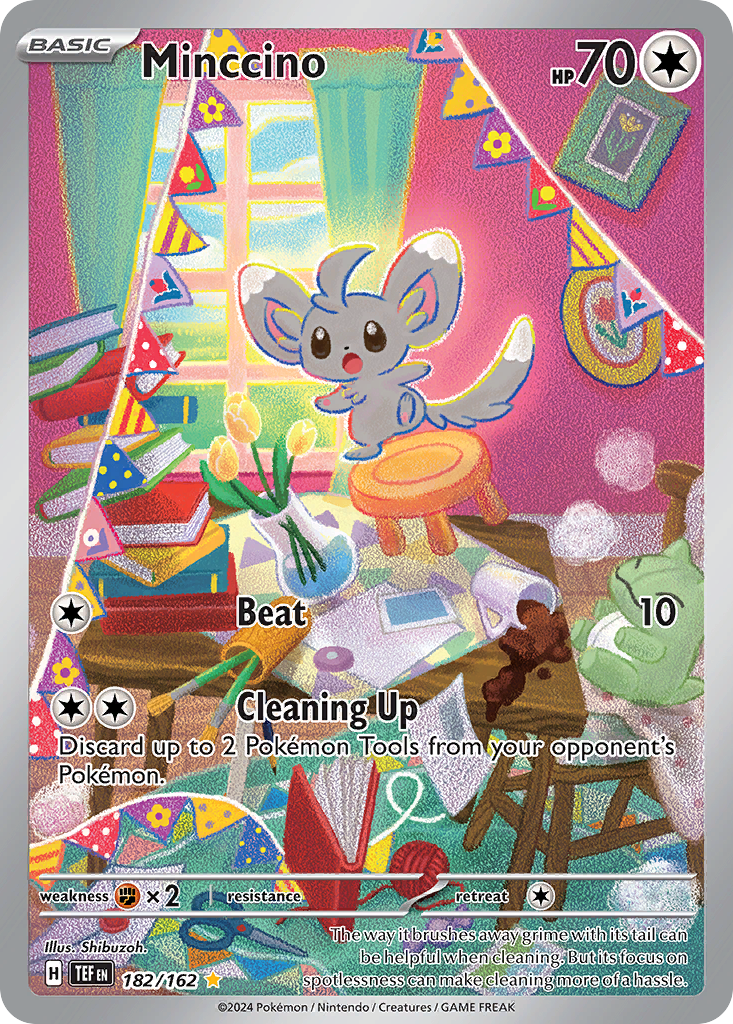 Minccino 182/162 Illustration Rare Temporal Forces NM/M