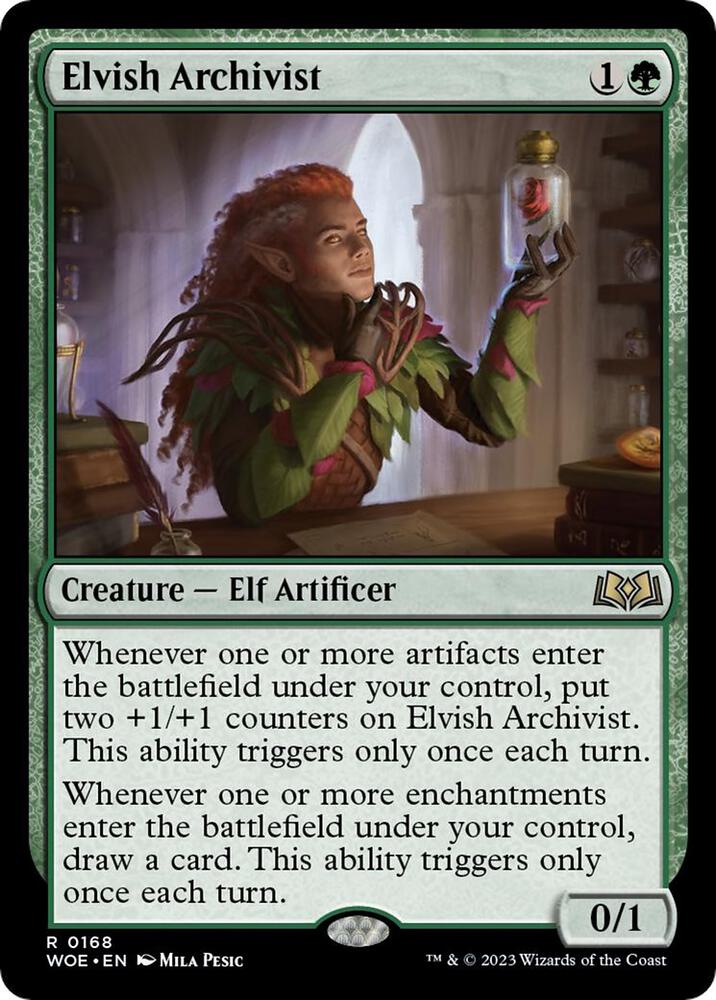 Elvish Archivist 168 Rare Wilds of Eldraine NM/M