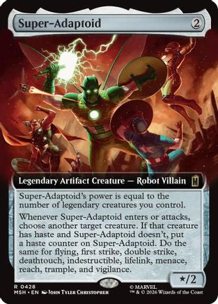 Super-Adaptoid (Extended Art) 428 Foil Rare Marvel Super Heroes NM/M