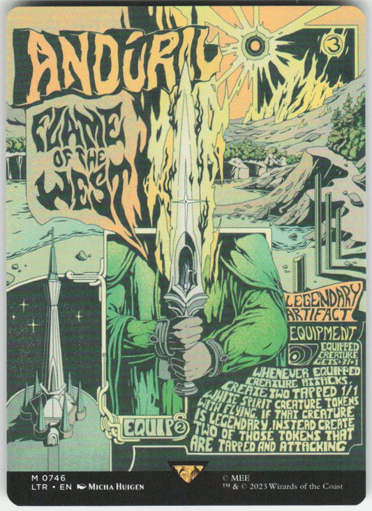Anduril, Flame of the West (Borderless Poster) M Universes Beyond: The Lord of the Rings: Tales of Middle-earth 746 NM