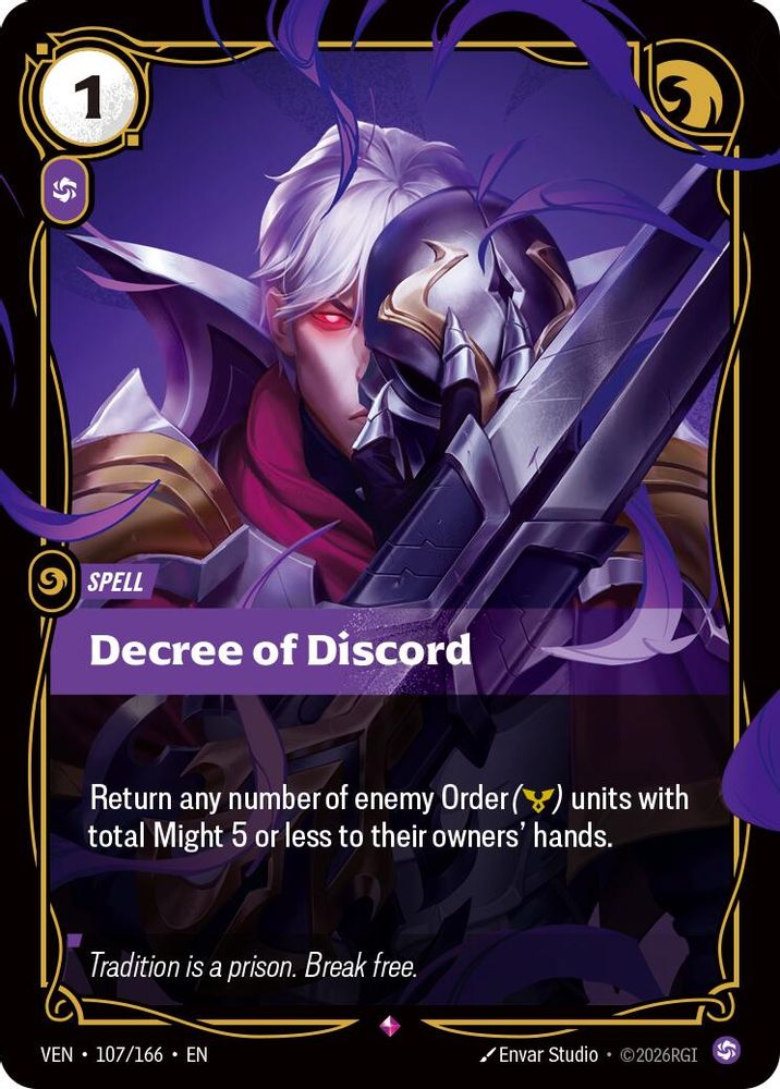 Decree of Discord 107/166 Rare Vendetta NM/M