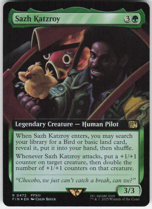 Sazh Katzroy (Extended Art) R FINAL FANTASY 472 NM