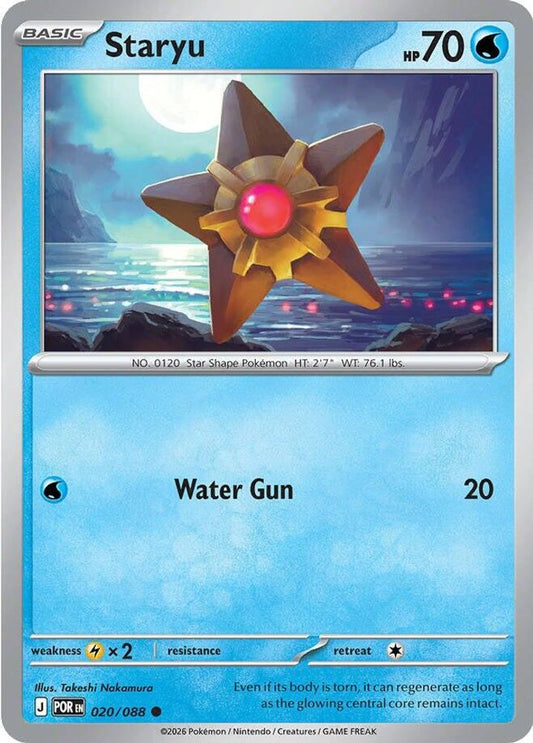Staryu 020/088 Common Reverse Holo Perfect Order NM/M