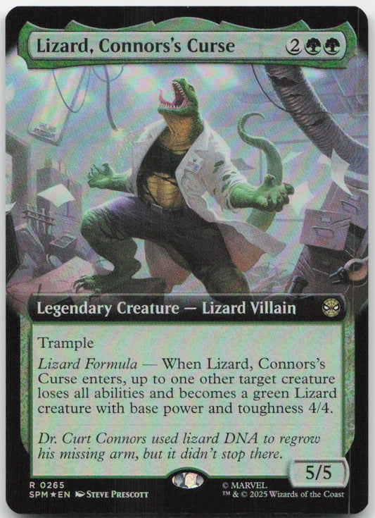 Lizard, Connors's Curse (Extended Art) R Marvel's Spider-Man 265 NM