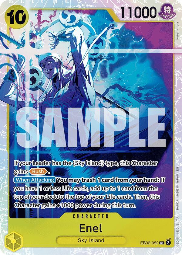 Enel EB02-052 Super Rare Extra Booster: Anime 25th Collection NM/M