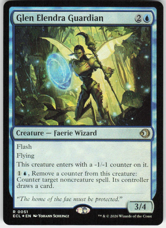 Glen Elendra Guardian (Foil) R Lorwyn Eclipsed 51 NM