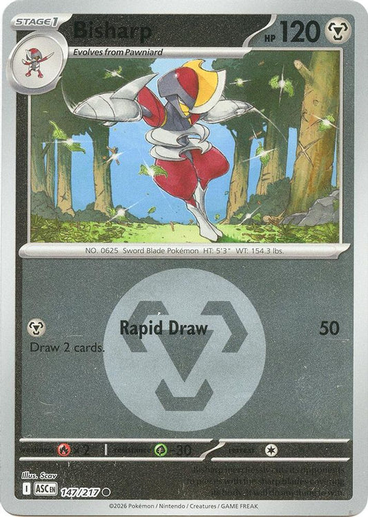 Bisharp (Energy Symbol Pattern) 147/217 Common Reverse Holo Ascended Heroes NM/M