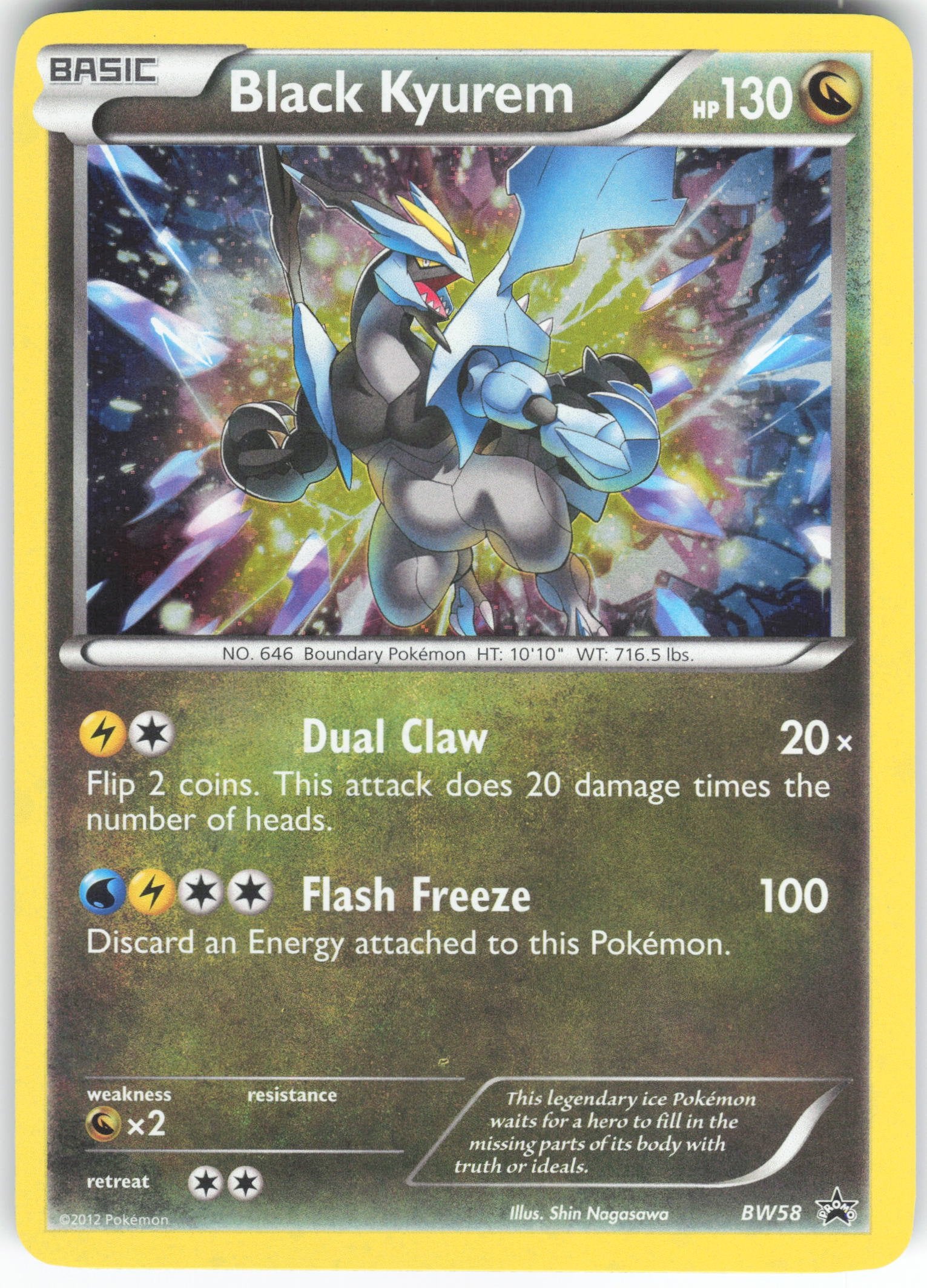 Black Kyurem - Promo Black and White Promos BW58 HP