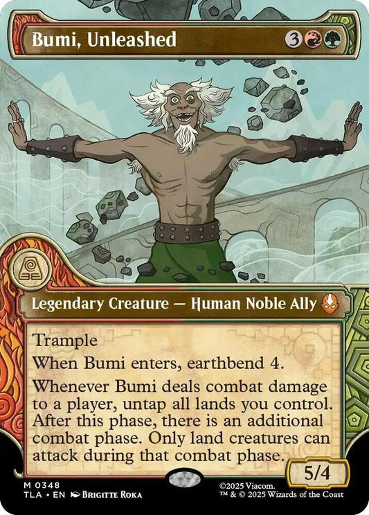 Bumi, Unleashed (Showcase) 348 Foil Mythic Avatar: The Last Airbender NM/M