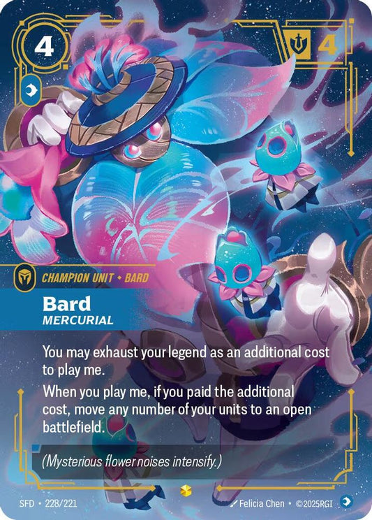 Bard - Mercurial (Overnumbered) 228/221 Showcase Spiritforged NM/M
