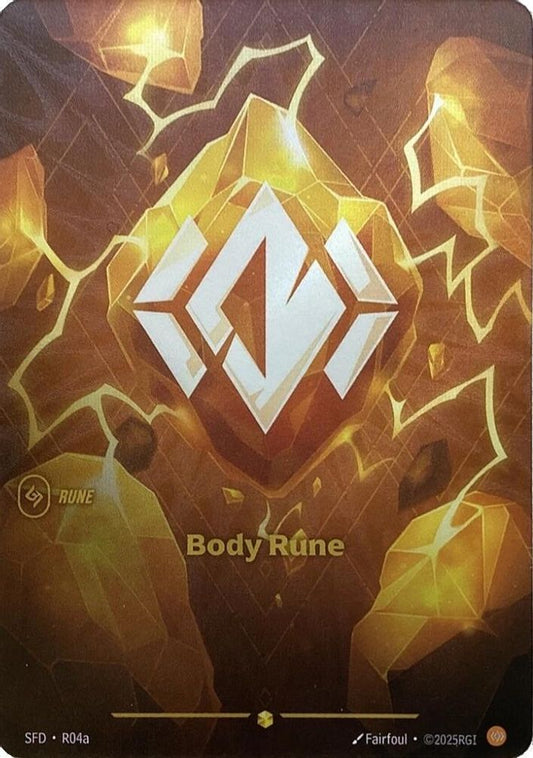 Body Rune (R04a) R04A Showcase Spiritforged NM/M