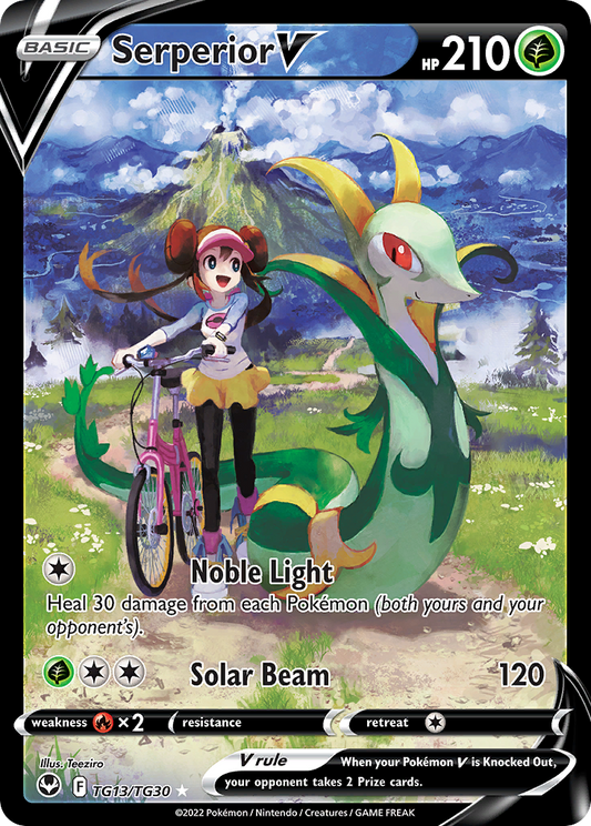 Serperior V TG13/TG30 V Rare Silver Tempest Trainer Gallery Holo NM/M