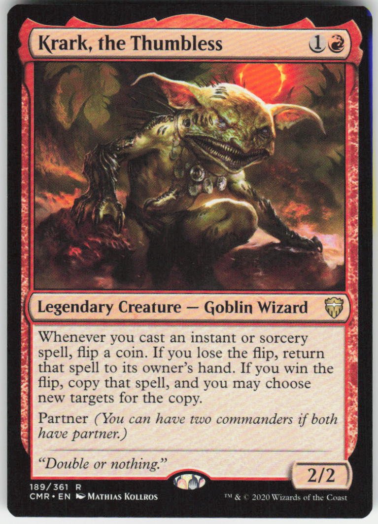 Krark, the Thumbless R Commander Legends 189 NM