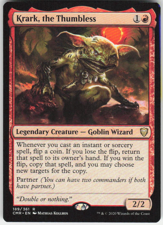 Krark, the Thumbless R Commander Legends 189 NM