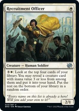 Recruitment Officer 23 Uncommon The Brothers' War Foil NM/M