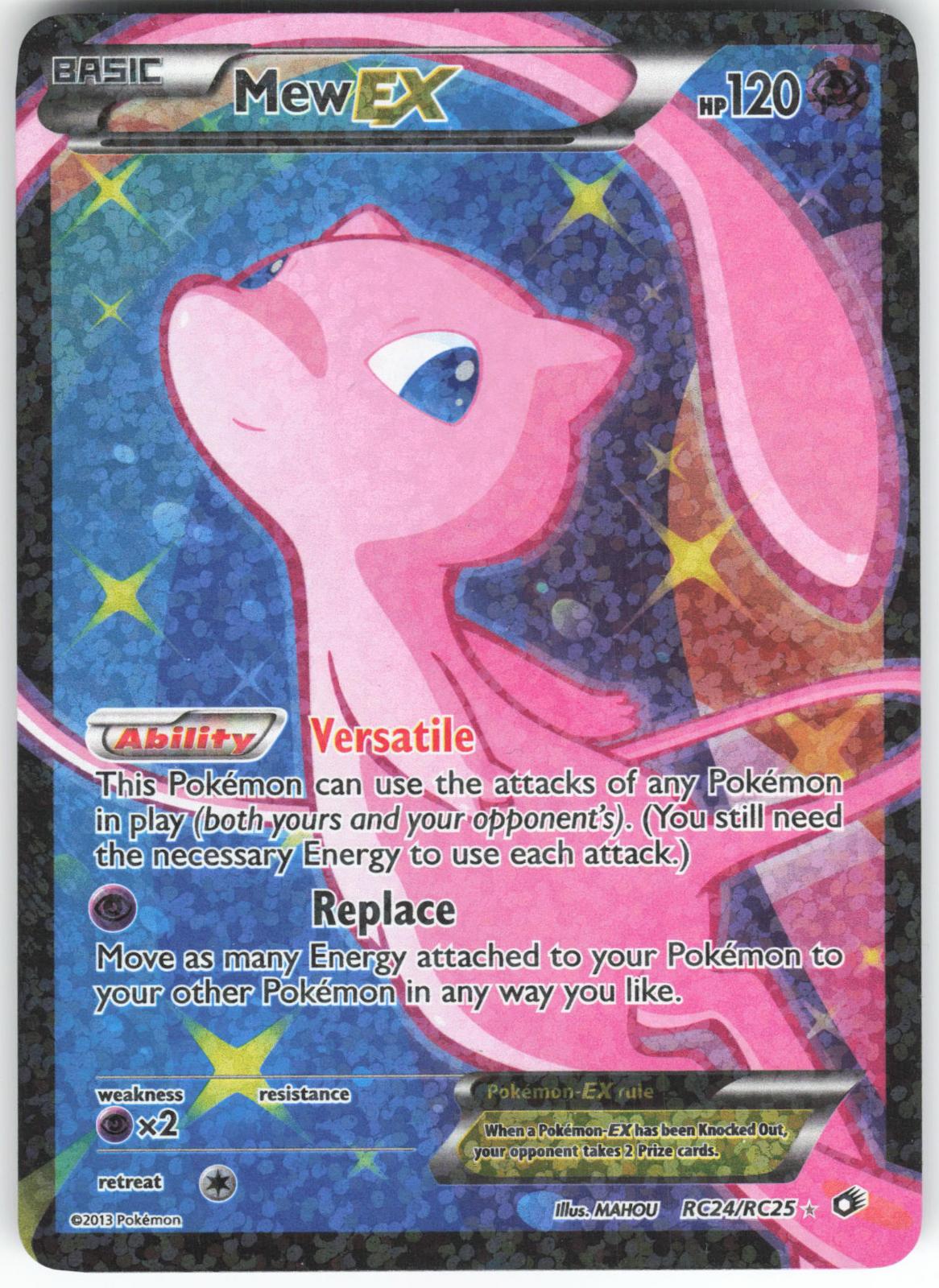 Mew EX (Full Art) RC24/RC25 Legendary Treasures: Radiant Collection Holo LP