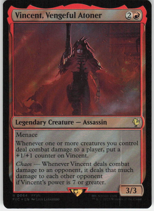 Vincent, Vengeful Atoner (Surge Foil) R Commander: FINAL FANTASY 64 NM