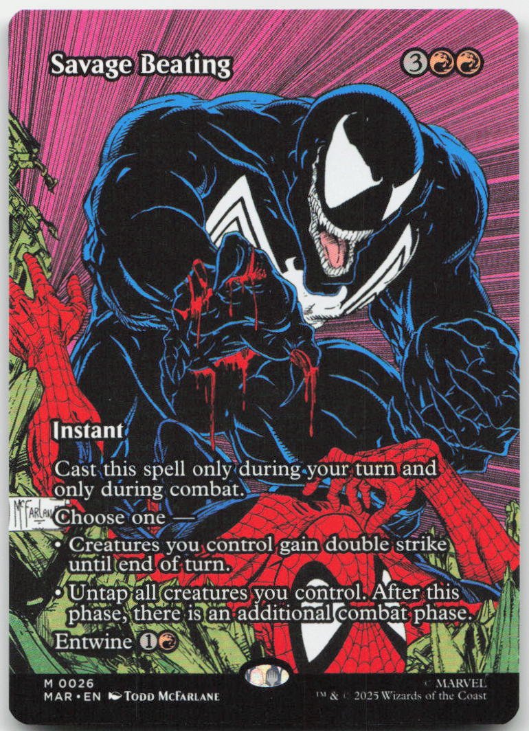 Savage Beating (Borderless) M Marvel Eternal-Legal 26 NM