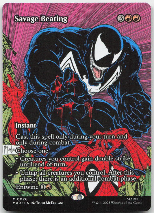 Savage Beating (Borderless) M Marvel Eternal-Legal 26 NM